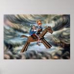 DON DON QUICHOTTE et SANCHO - affiche de centenair