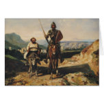 Don don Quichotte et Sancho Carte De Vœux