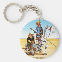 DON DON QUICHOTTE et SANCHO KEYCHAIN- IVth. Centen Porte-clé