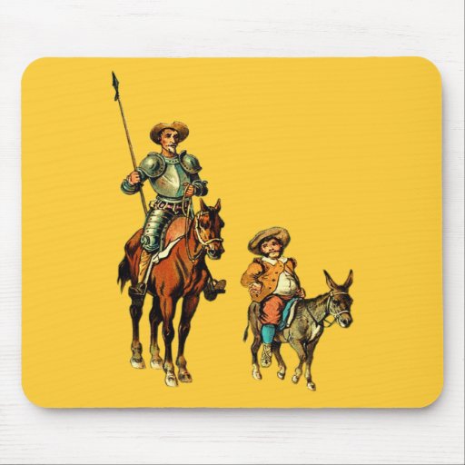 Don don Quichotte et Sancho Panza Tapis De Souris