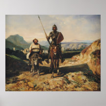 Don don Quichotte et Sancho Posters