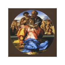 Doni Tondo ou Doni Madonna par Michaël Angelo Impression Sur Toile