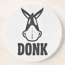 DONK - Noir sur le blanc - caboteur de grès Dessous De Verres
