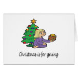 Donner de Noël Carte De Vœux