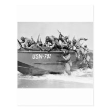 Donner l'assaut à la plage, les années 1940 cartes postales