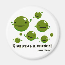 Donnez à des pois une occasion magnets pour réfrigérateur