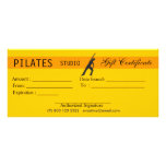 Dons de certificat-prime de Pilates de danse d'exe Cartes Doubles Customisables