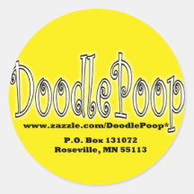 DoodlePoop Stickees Adhésifs Ronds