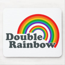 Double arc-en-ciel (accessoires) tapis de souris