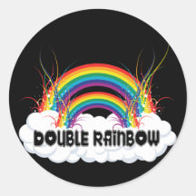 DOUBLE ARC-EN-CIEL ADHÉSIFS RONDS