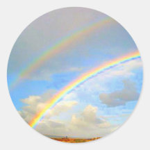 Double arc-en-ciel Promis Autocollants