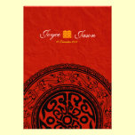 Double bonheur chinois RSVP l'épousant oriental invitations