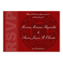 double carte de faire-part de mariage du bonheur R