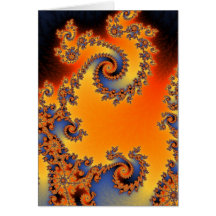 Double carte de voeux en spirale éteinte