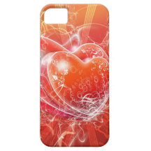 Double cas de coeur de scintillement coque iPhone 5 Case-Mate
