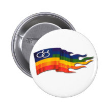 Double drapeau masculin de fierté badges