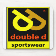 Double logo de vêtements de sport de D Tapis De Souris