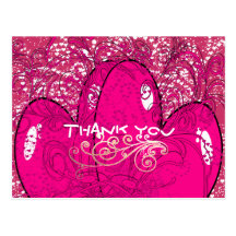 Doubles coeurs de Merci Cartes Postales
