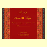 Doubles invitations orientales de mariage de bonhe invitations