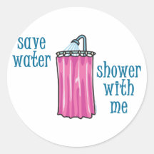 Douche avec moi - l'eau d'économies adhésif