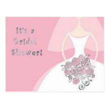 Douche nuptiale carte postale