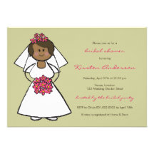 Douche nuptiale de bande dessinée de mariage de ma invitation personnalisable