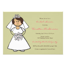 Douche nuptiale de bande dessinée de mariage de ma invitation