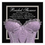 Douche nuptiale de corset pourpre de lavande bristols personnalisés