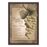 Douche nuptiale de vin toscan de vigne de Vieux Mo Invitations Personnalisées