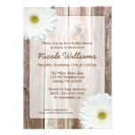 Douche nuptiale en bois de grange rustique de marg invitation