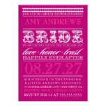 Douche nuptiale vintage de CHROMATOGRAPHIE GAZEUSE Invitations Personnalisées
