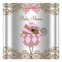 Douche rose de bébé d'Afro-américain de dentelle d Bristol Personnalisé