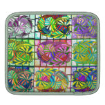 Douille abstraite verte d'ordinateur portable de T Poches iPad