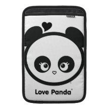 Douille d'air de Panda® Macbook d'amour Poches Macbook Air