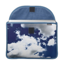 Douille de ciel bleu poche pour macbook pro