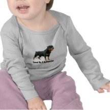 Douille de T-shirt de Todler de rottweiler longue