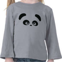 Douille d'enfant en bas âge de Panda® d'amour long T-shirts