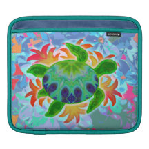 Douille d'iPad de tortue de flamme Poches iPad