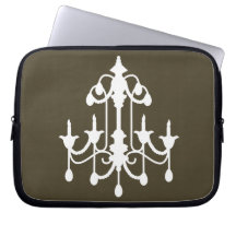 Douille d'ordinateur portable de lustre de Brown Housses Ordinateur