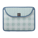 Douille florale bleue assez en pastel d'ordinateur poches pour macbook pro