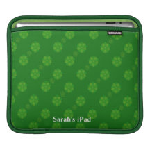 Douille florale verte d'iPad Poches iPad