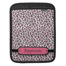 Douille noire rose personnalisée de Rickshaw de gu Housses iPad