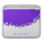 Douille pourpre et blanche d'iPad de flocon de nei Housses iPad