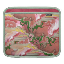 Douille rose et verte d'iPad Housses iPad