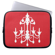 Douille rouge d'ordinateur portable de lustre housses pour  ordinateur portable