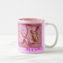 doux courts et accomplissent, il sont une FILLE !  Tasses À Café