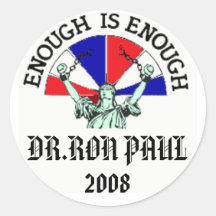 DR. RON PAUL, 2008 ADHÉSIFS