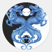 Dragon 2 de Yin Yang Autocollants