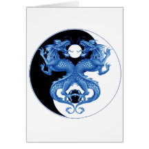 Dragon 2 de Yin Yang Carte De Vœux