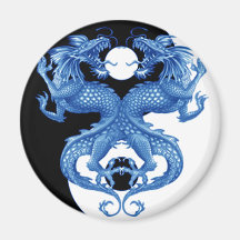 Dragon 2 de Yin Yang Magnets Pour Réfrigérateur